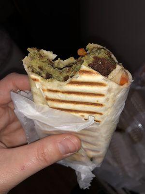 DRY FALAFAL, owner claims its drenched in TEHINA HAHAHA where?????