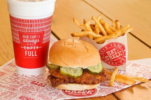 Fried Chicken Sandwich and French Fries