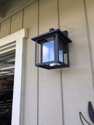 Front porch light change