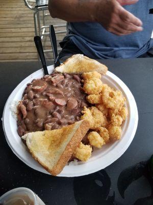 Red beans, rice and shrimp