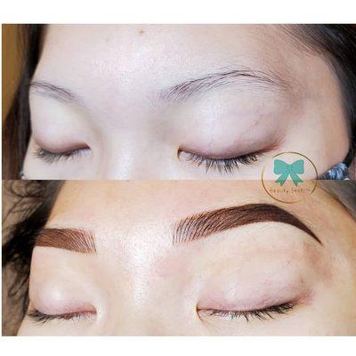 Combo brows . Before &After