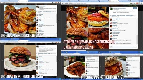 Photos stolen by mamakingston from thekitchenista used to falsely advertise her truck