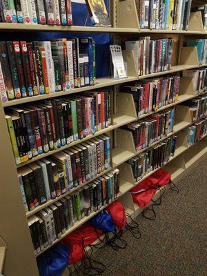 Teen Area with Book Bags for those without library cards