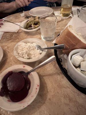 relish tray for the table w/bread