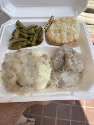 Baked Steak and Gravy Daily Special