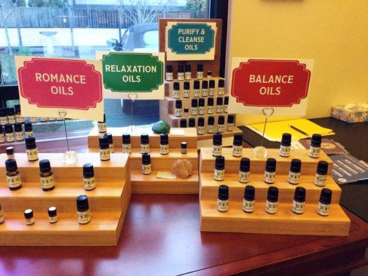 The essential oils of our Aroma Bar