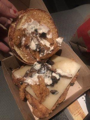 My "mushroom and Swiss"