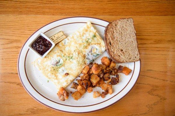 Omelettes are always a customer favorite.