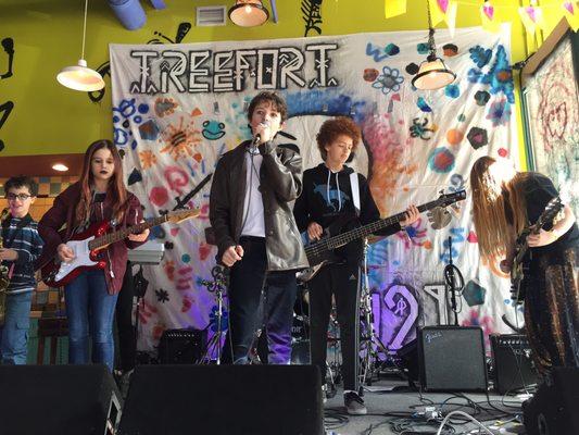 #AMOTWRocks at TreeFort Music Festival - these kids have spend the majority of their lives under RBL's roof