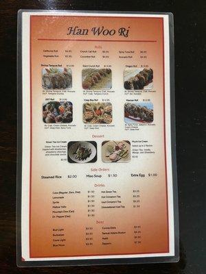 Updated menu!