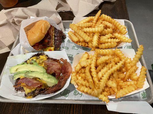 Avocado Bacon Burger SmokeShack- Fries