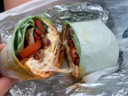 Breakfast wrap.