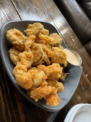 Fried pickles and peppers