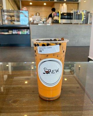 Thai Milk Tea with Boba