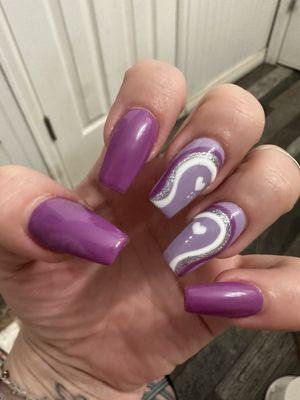 My I'm pretty pony nails!