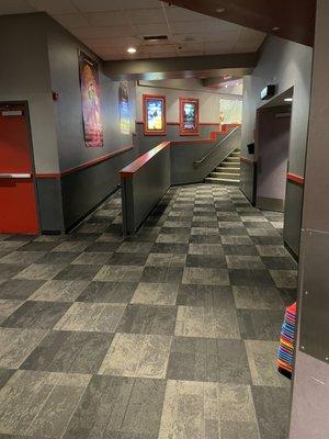 Hallway to theaters