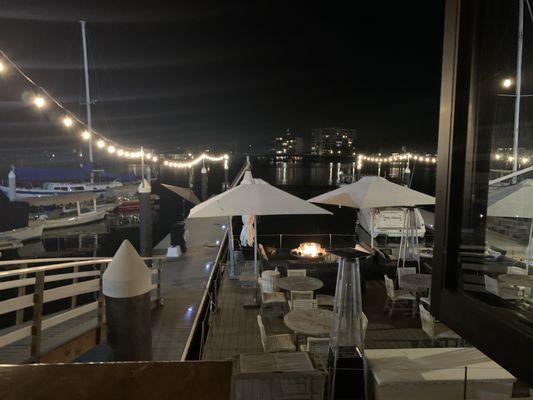 Outside Dining Available on the Waterfront