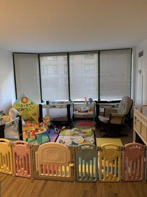 Infant's nap and play room