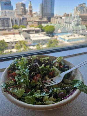 Greek Salad w/ falafel