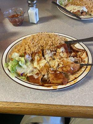 Enchiladas Beef and Chicken