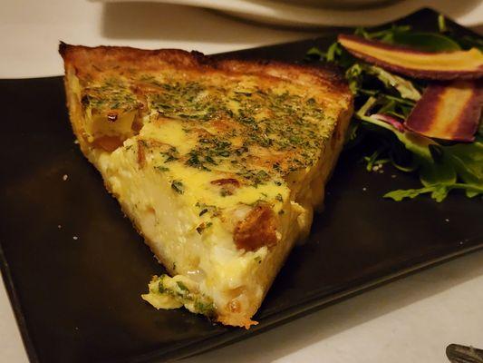 Creole Quiche with Andouille Sausage and rabbit