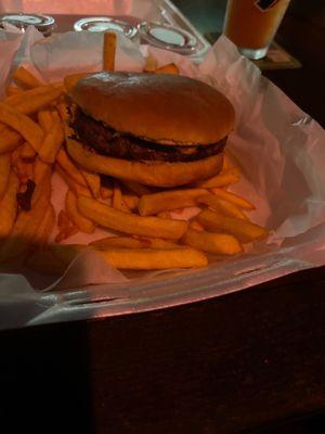 The burger and fries Thursday special.