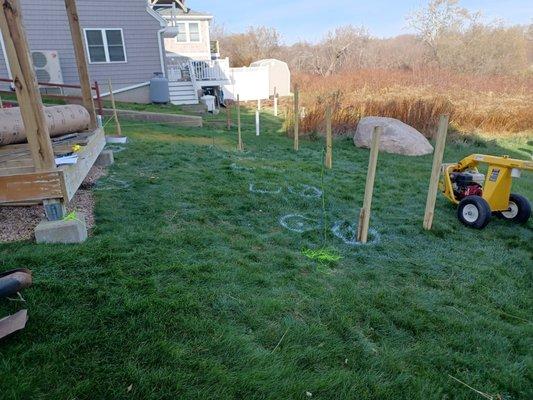 Green Hill, Charlestown , RI. 

(Footing Installation)

20x20 Rear Deck Project & 2nd/ 3rd Floor Rehab