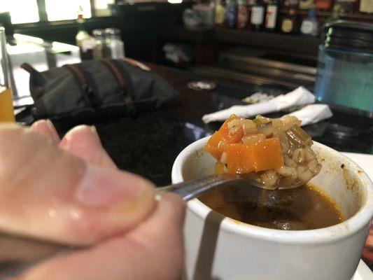 Beef Barley Soup.  Hearty!