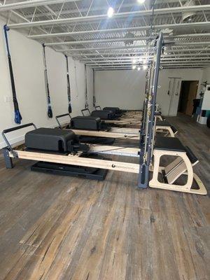 Our studio is set up for reformer, tower, chair, and suspension equipment for use in classes and private sessions