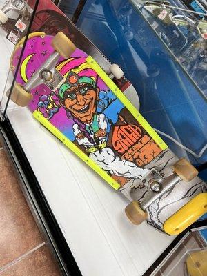 An OG Kevin Staab deck. Nothing screams 80's vert skating like this skateboard!