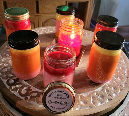 Candles by Ari affirmation aromatherapy jar candles.