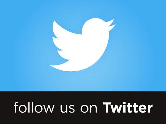 Follow us on Twitter