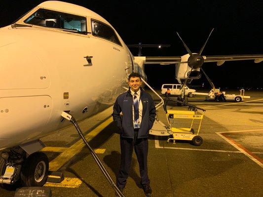 Former OC Flight Lessons instructor Ryan hired at Horizon Air flying the Q400