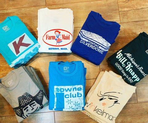 T-Shirts from Detroit Archive Co. Kmart, Farm Maid, Pontiac Silverdome, Bill Knapp's, Farmer Jack, Towne Club & Winkelman's!