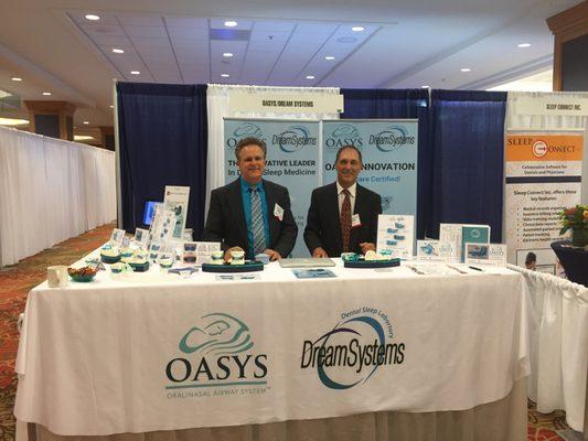 Dream Systems booth at convention for sleep apnea treatment