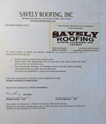 Savely Roofing