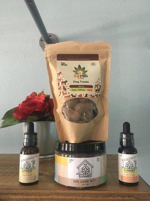 Pet Products: Dog Treats Bacon, Dog Treat Lamb Bites
 Pet Tinctures: Bacon, Peanut Butter