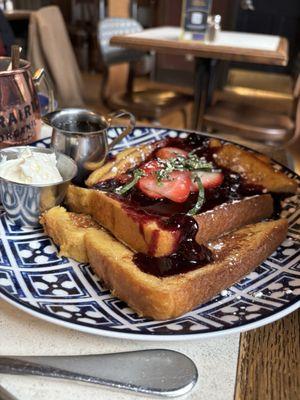 Berry Basil French Toast