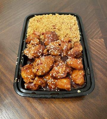 Sesame Chicken w/ Pork Fried Rice