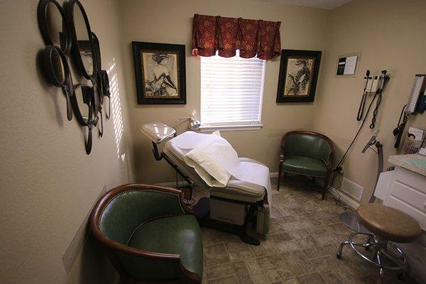 One of our comfortable and private exam rooms