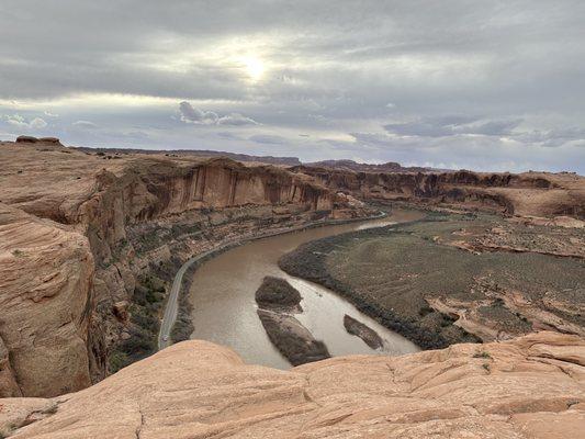 A view from the top of the River Overlook on Hell's Revenge.