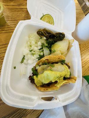 Carne asada taco