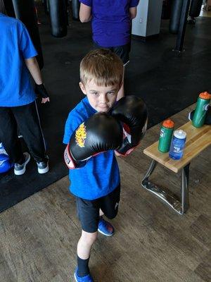 Kids boxing class