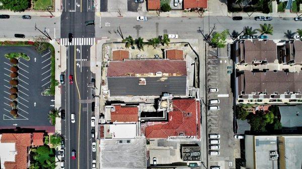 Main & Ash St, Ventura Aerial photo