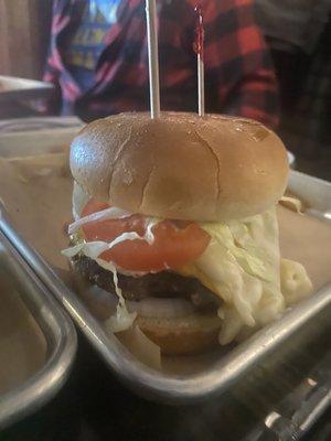 Mac n cheese burger