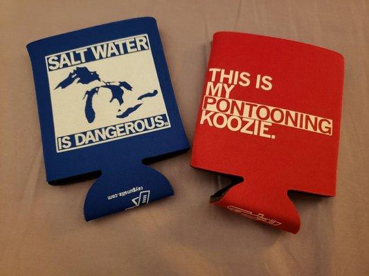 Koozies I bought for relatives' lake cottage