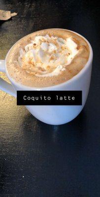 Coquito latte