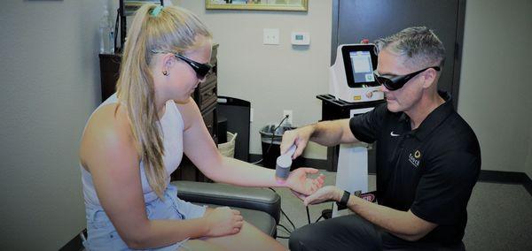 Laser therapy with Dr. Jeff