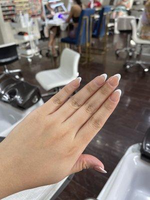 French almond tips