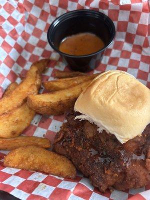 Hot Honey Sliders (Served w/Sides)